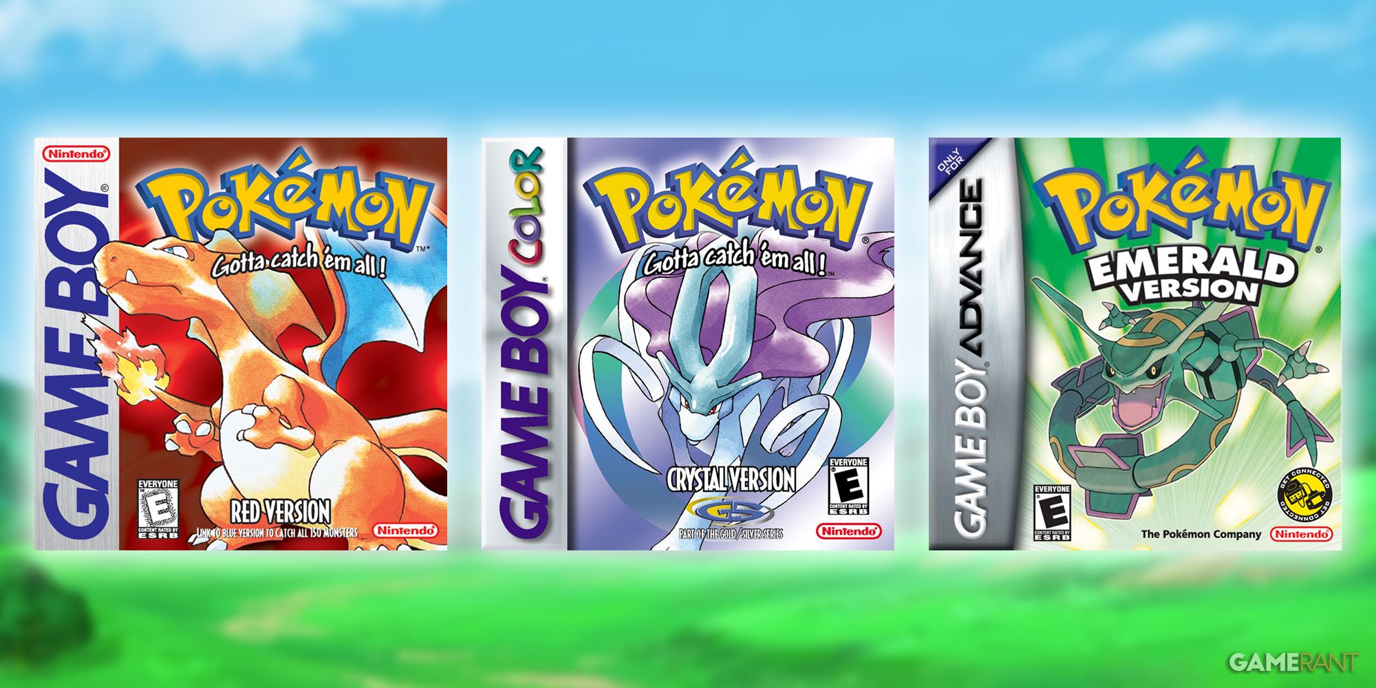Three of the rarest Pokemon games