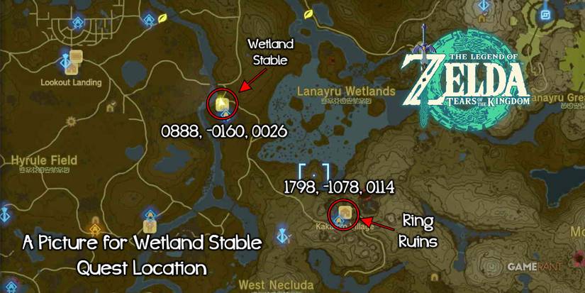 A Picture for Wetland Stable quest in Zelda: Tears of the Kingdom.