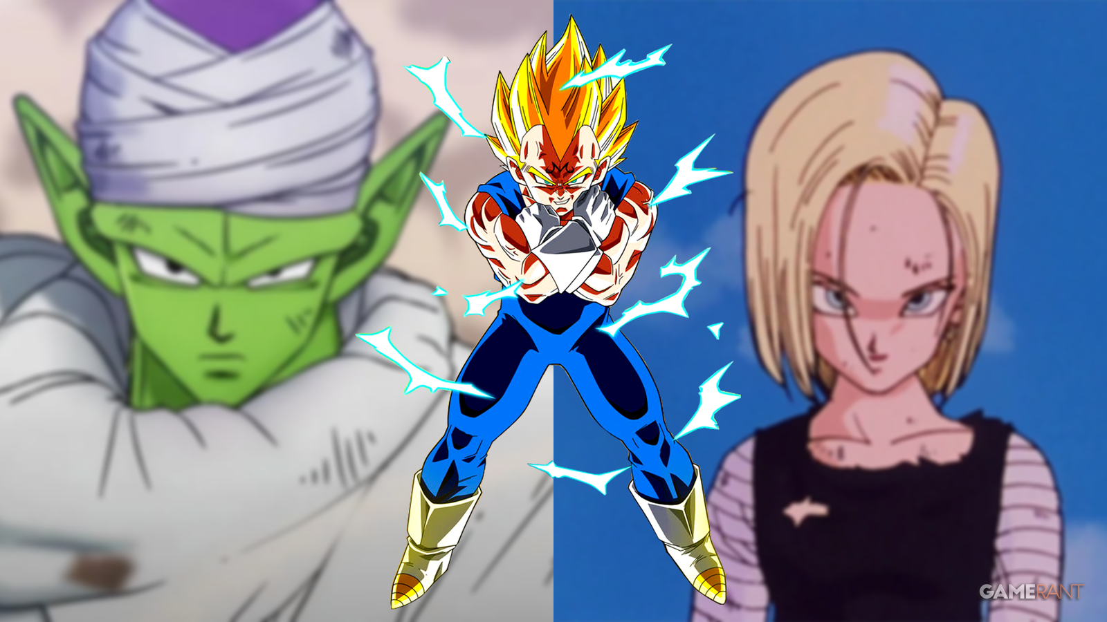 piccolo, vegeta, and android 18