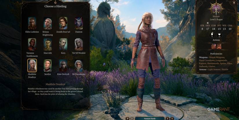 Baldur's Gate 3 Choosing A Hireling