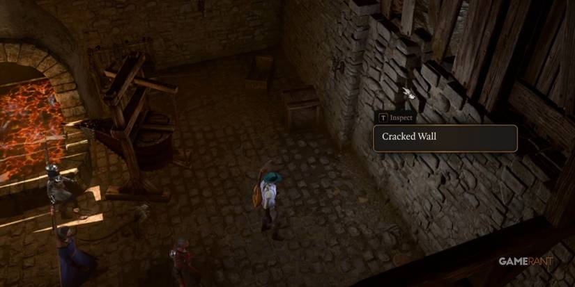 Baldur's Gate 3 Finding The Cracked Wall