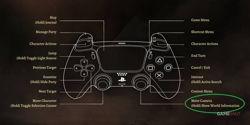 Baldur's Gate 3 Highlighting Items On The Controller