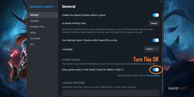 Baldur's Gate 3 Turning Off The Sync