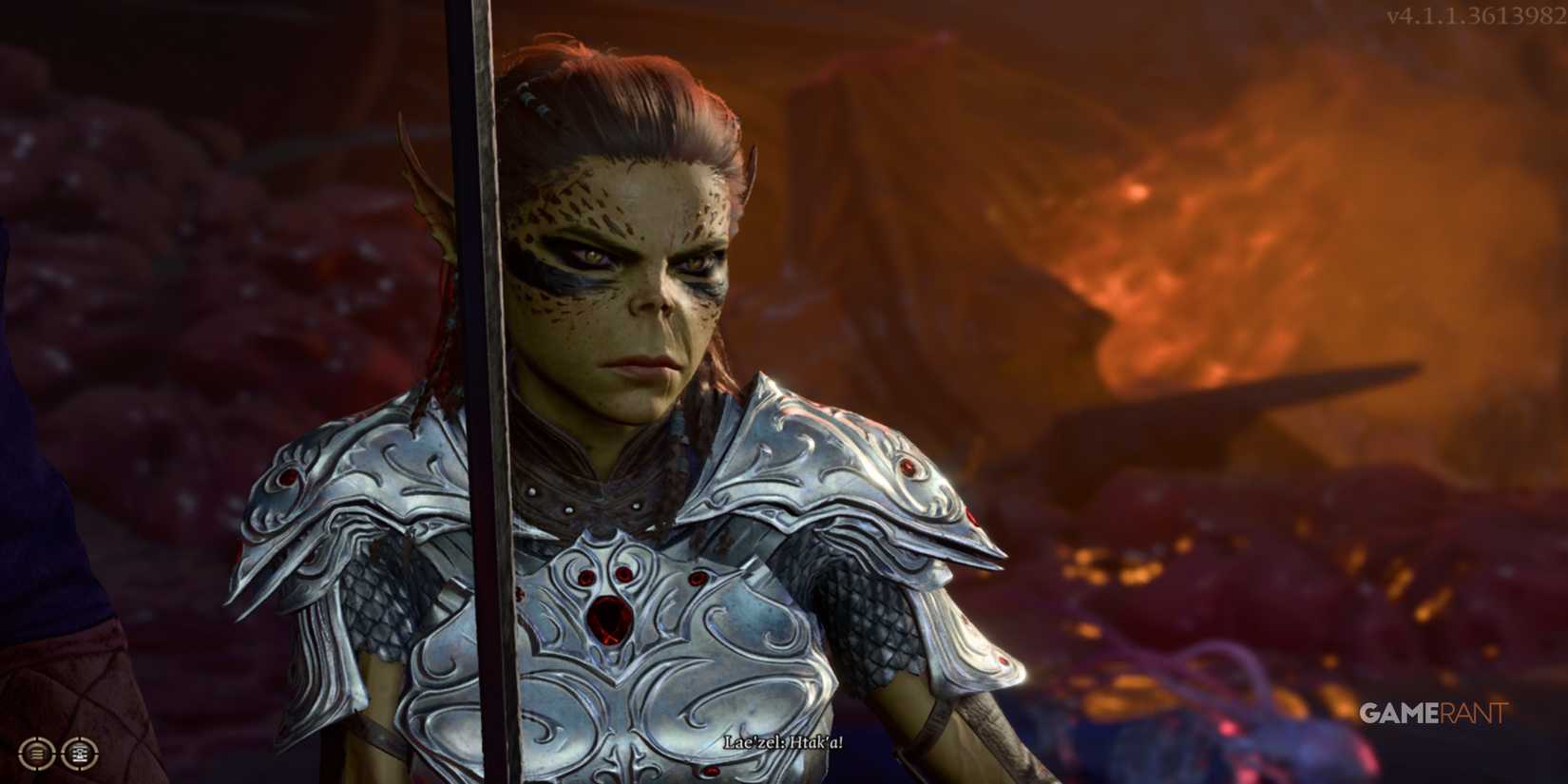 baldurs gate 3 lae'zel orc or half orc