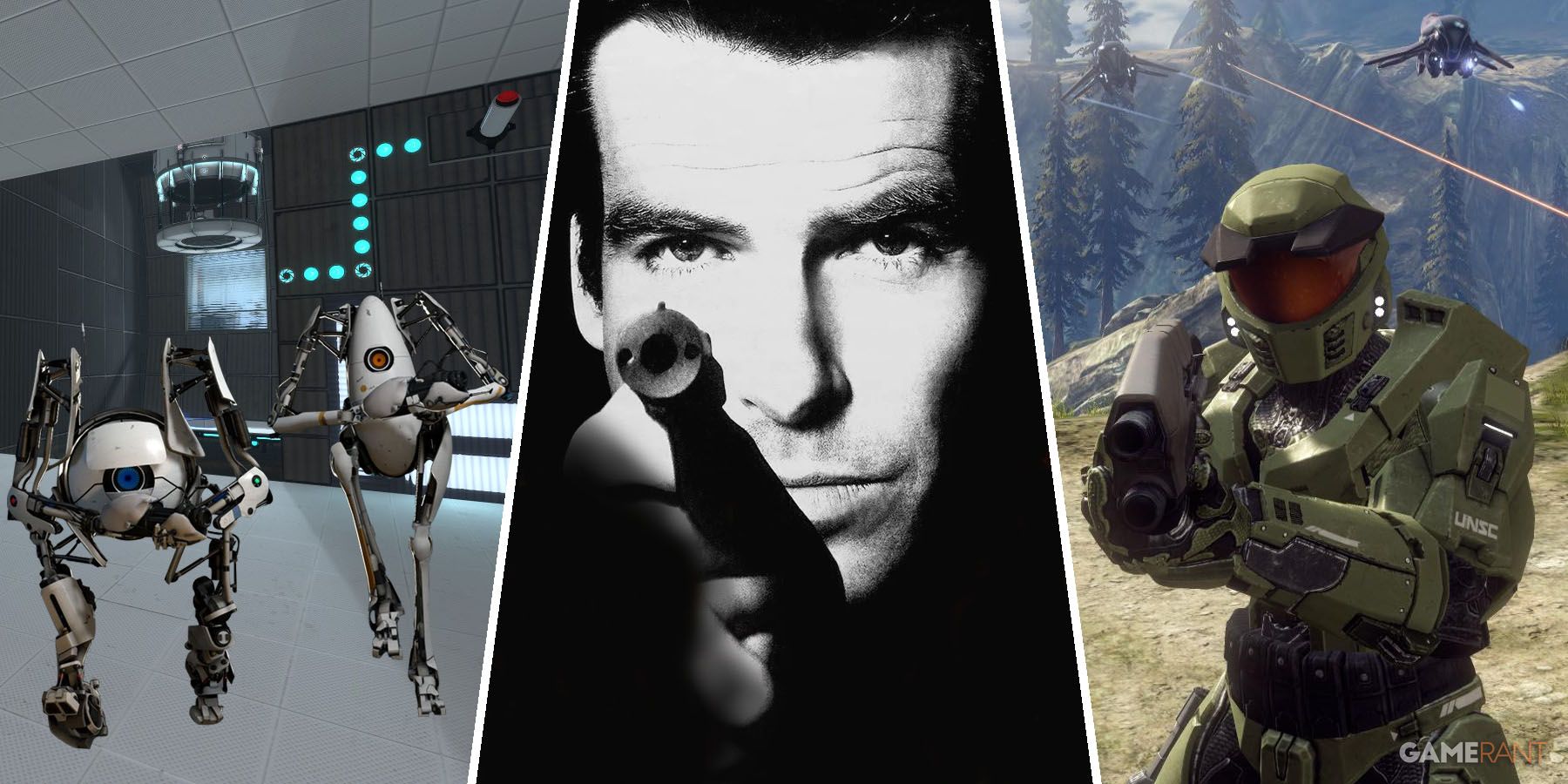 Portal 2, Goldeneye 007, and Halo: Combat Evolved