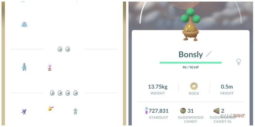 pokemon go bonsly 5km egg