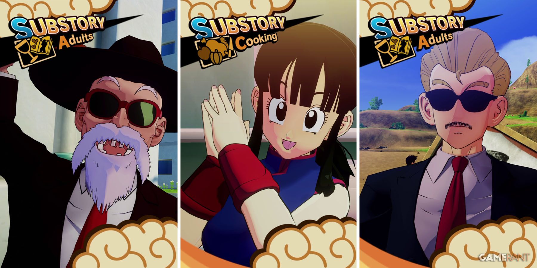 Three of the Sub Stories from Dragon Ball Z: Kakarot's 23rd World Tournament DLC