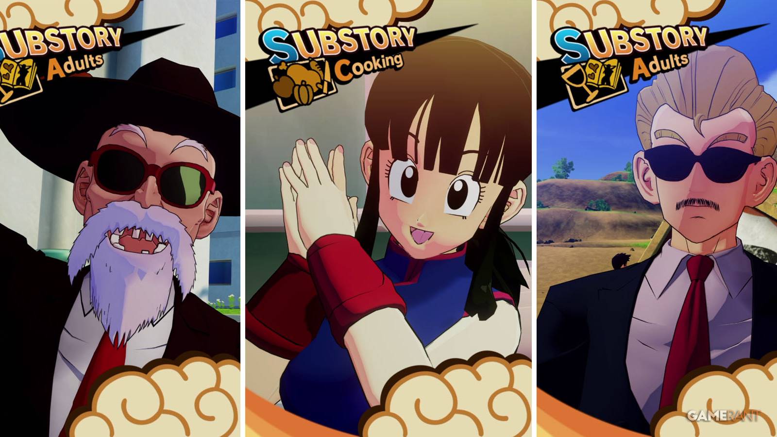 Three of the Sub Stories from Dragon Ball Z: Kakarot's 23rd World Tournament DLC