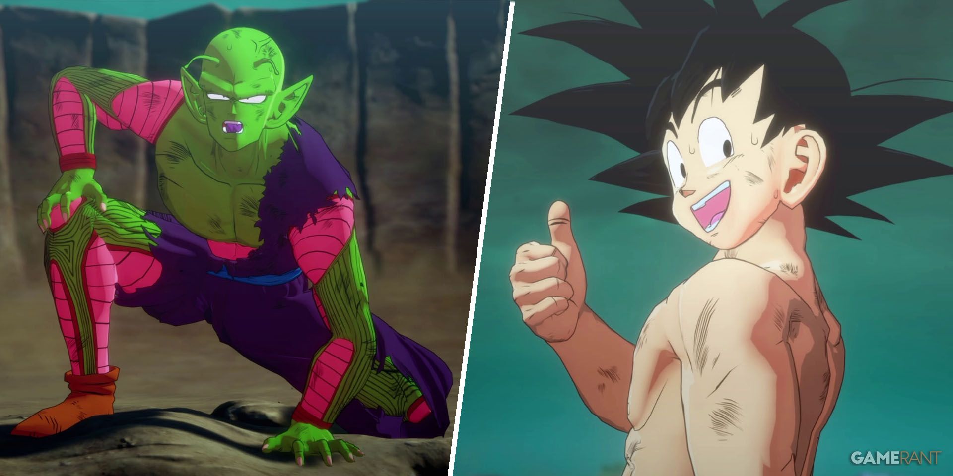 Piccolo Junior and Goku in Dragon Ball Z: Kakarot