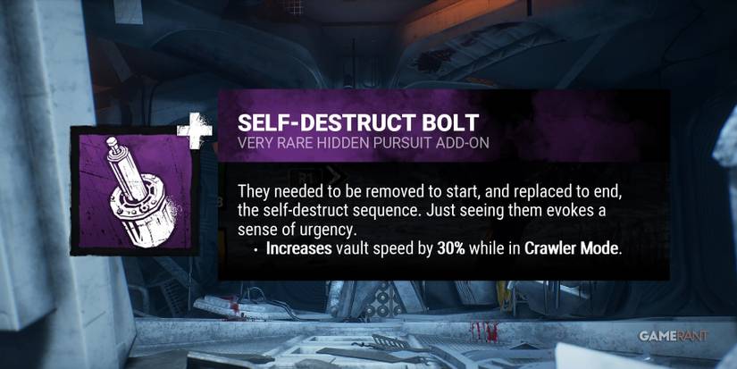 dead by daylight the xenomorph self-destruct bolt add-on