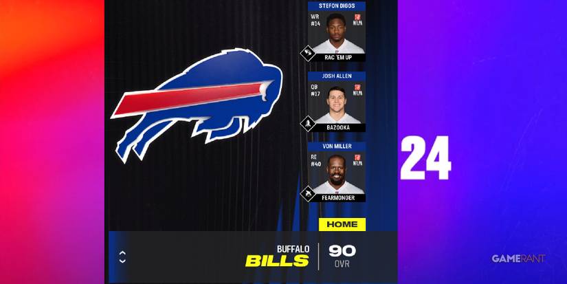 Madden NFL 24 Buffalo Bills Preseason Team Rating
