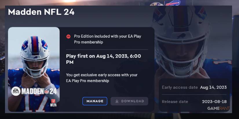 Madden NFL 24 Early Access Information