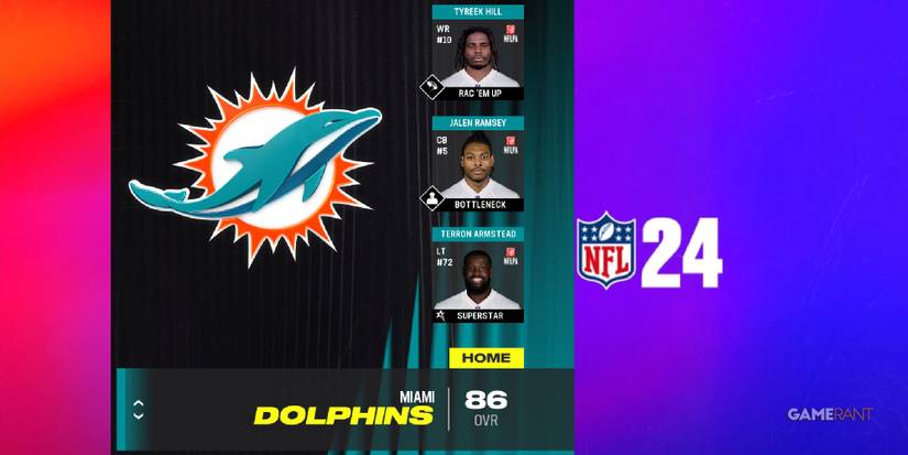 Madden NFL 24 Miami Dolphins Preseason Team Rating