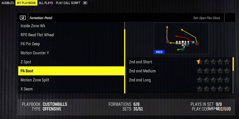 Madden NFL 24 Pistol Play Action Call