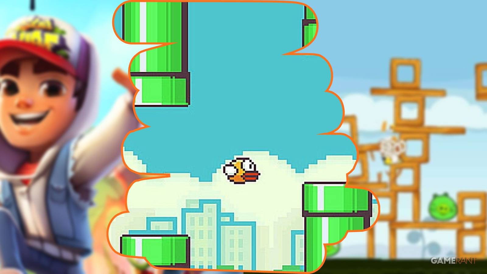 subway surfers, flappy bird, angry birds