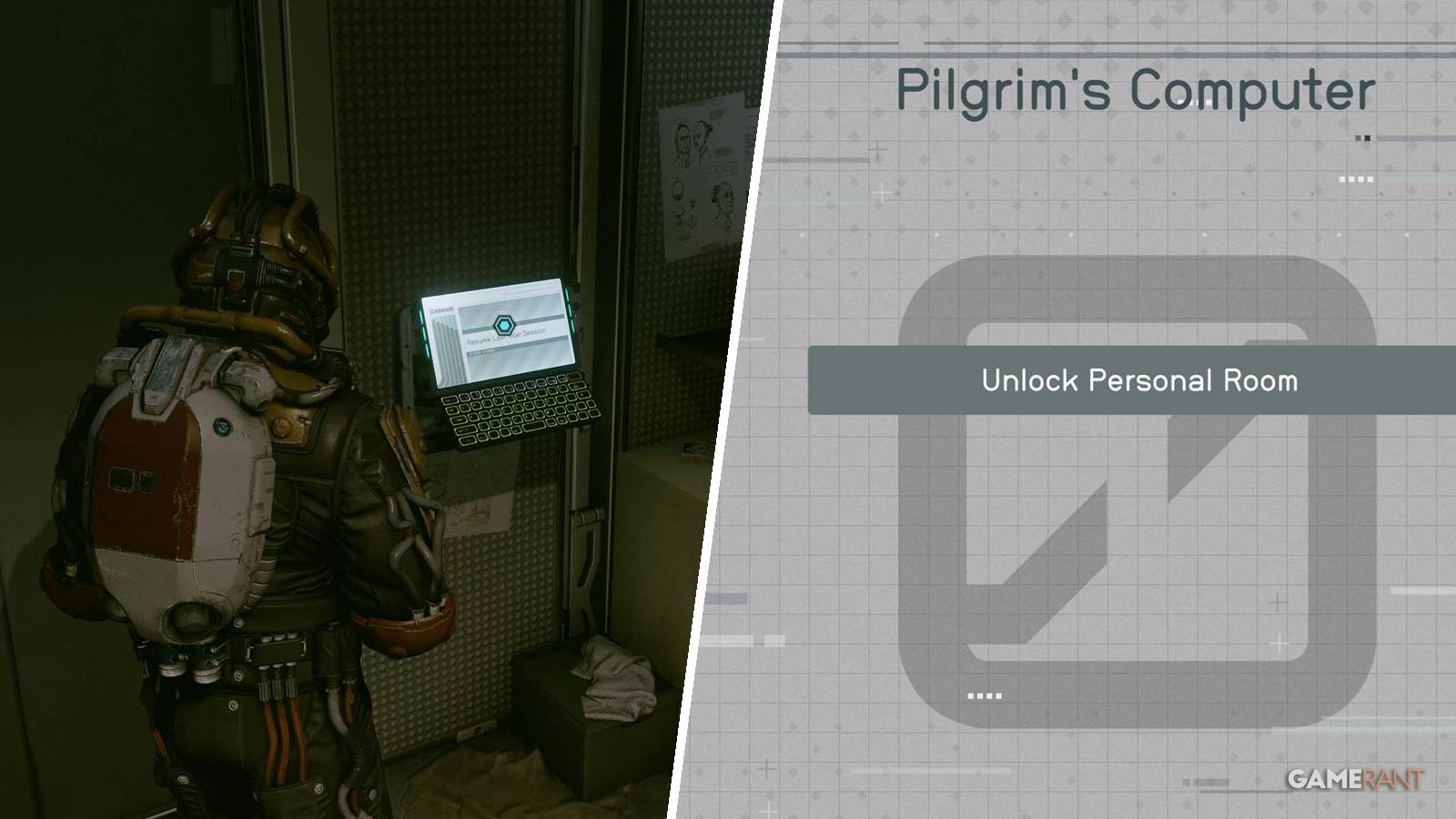 The Pilgrim's computer in Starfield