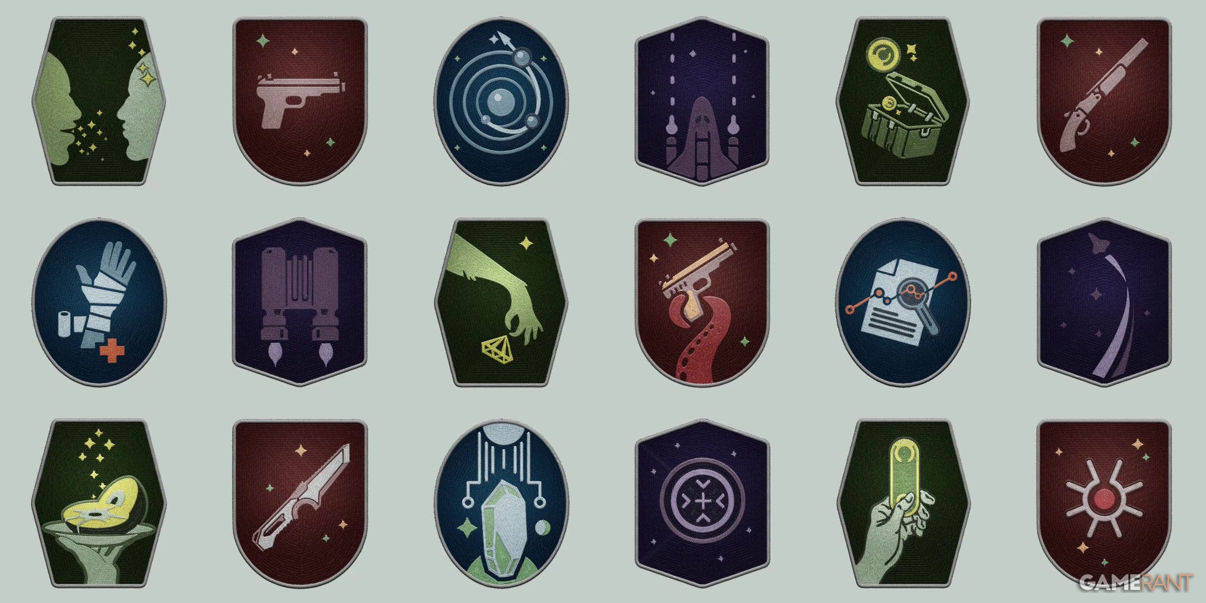 Icons for some of the starter skills in Starfield