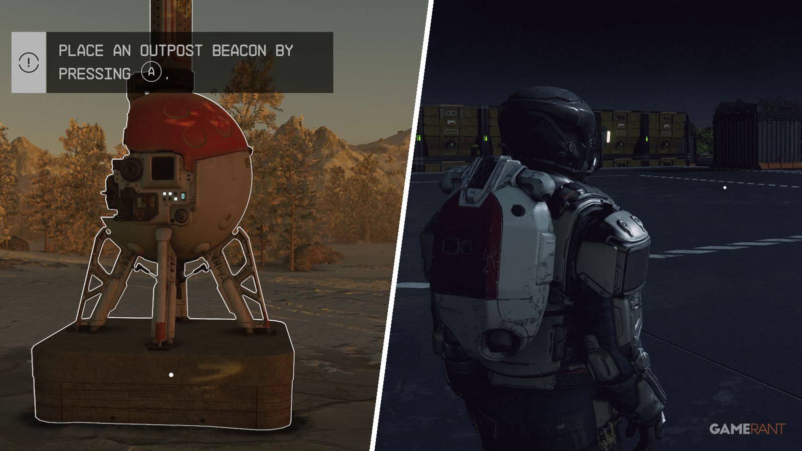 Creating an outpost in Starfield