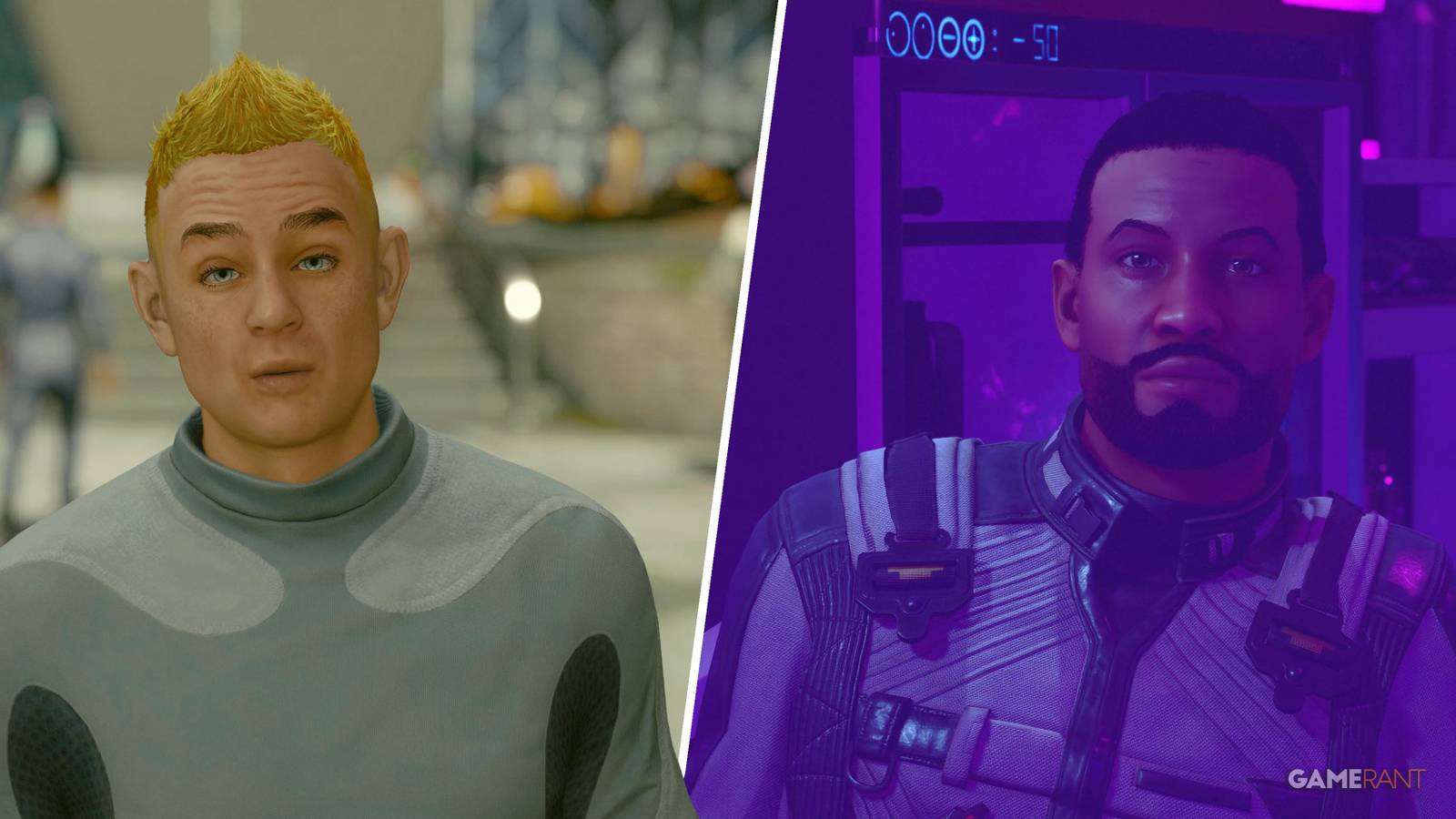 The Adoring Fan and a Missile Weapons Specialist in Starfield