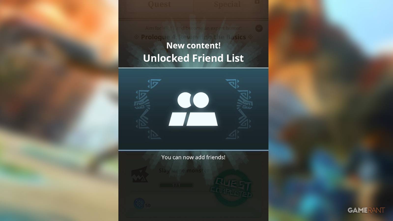 add friends monster hunter now form parties