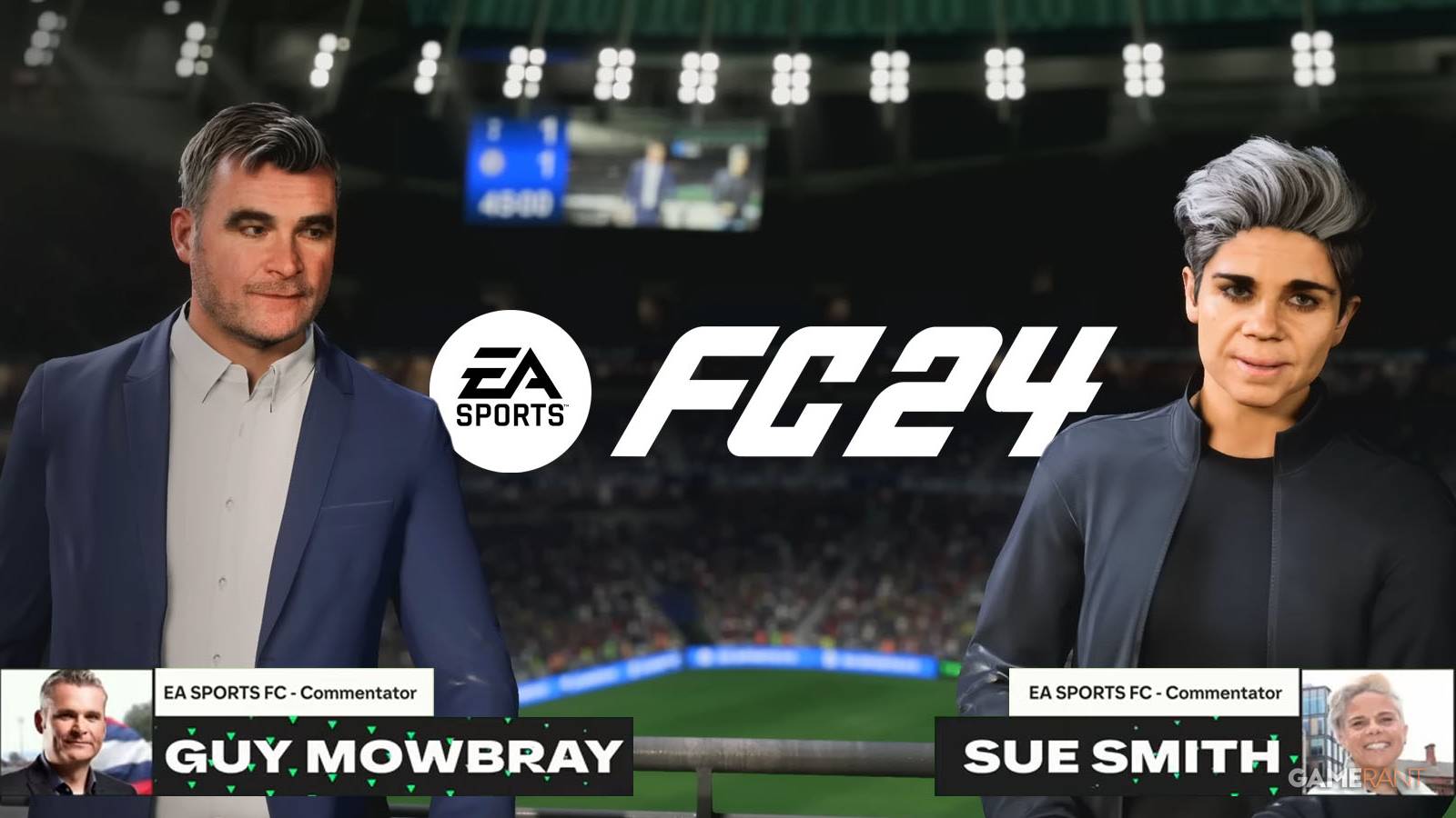 Guy Mowbray and Sue Smith in EA Sports FC 24
