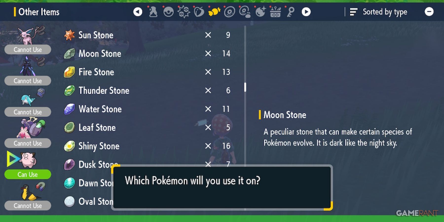 pokemon scarlet violet moon stone