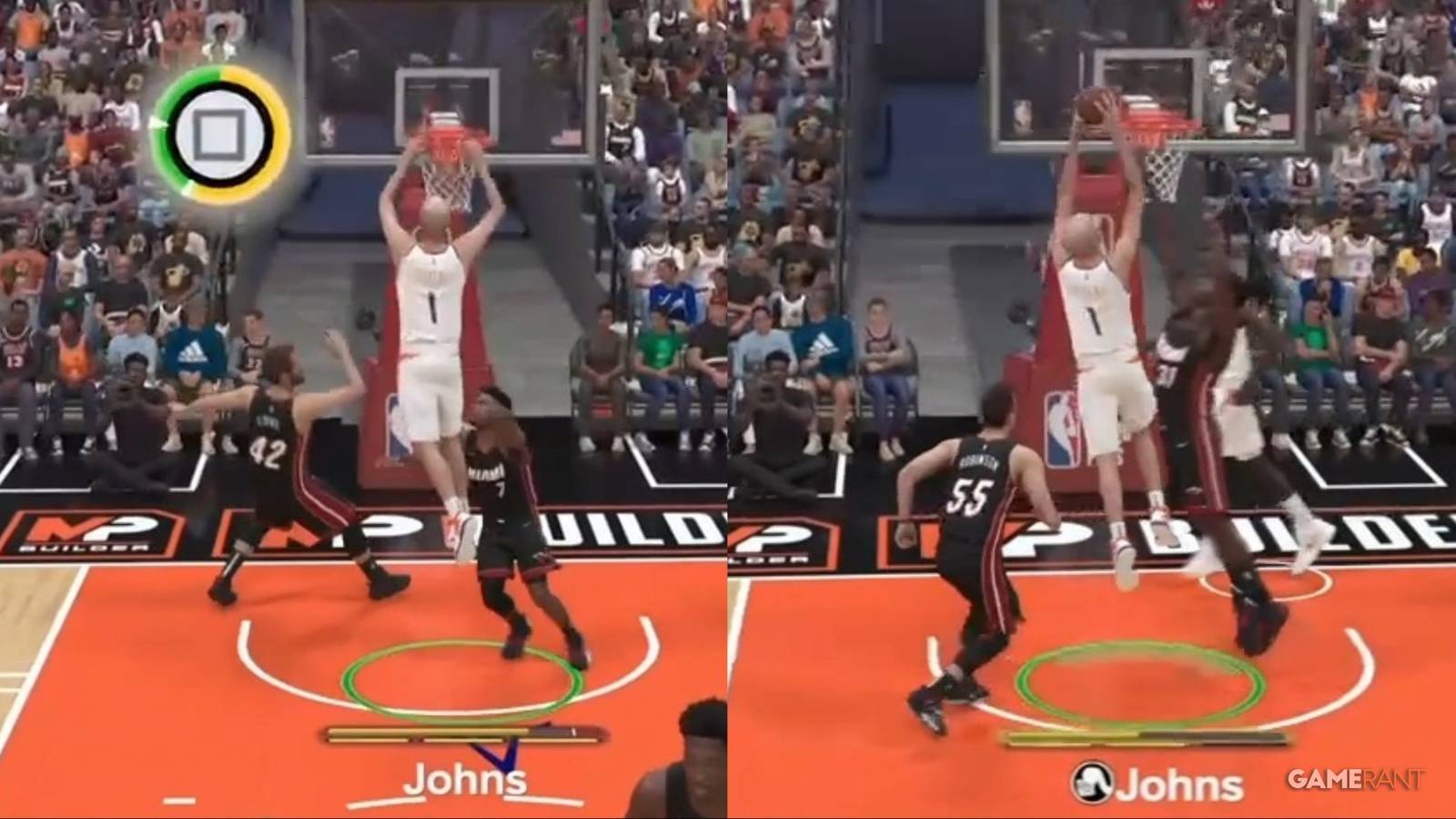 NBA 2K24 Best Dunker Build Collage