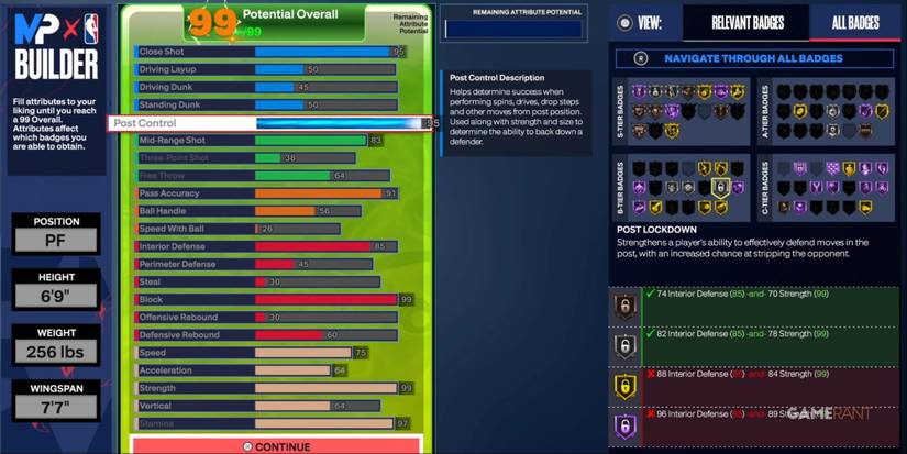 NBA 2K24 Best Power Forward Build Page
