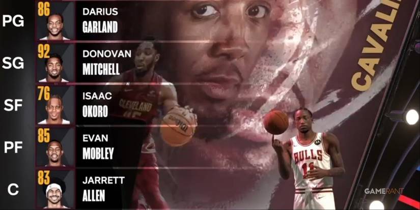 NBA 2K24 Cleveland Cavaliers Preseason Starting Lineup