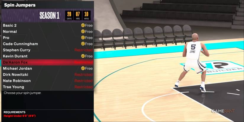 NBA 2K24 De'Aaron Fox Spin Jumpers