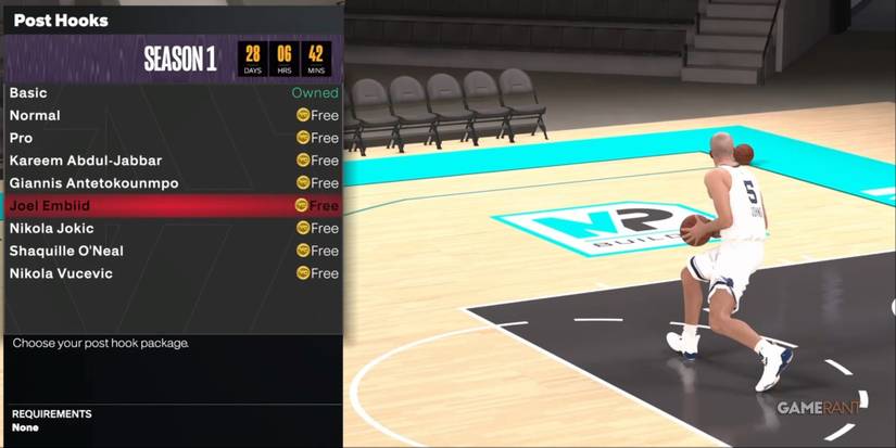 NBA 2K24 Joel Embiid Post Hooks