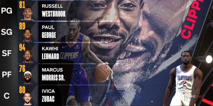 NBA 2K24 Los Angeles Clippers Preseason Starting Lineup