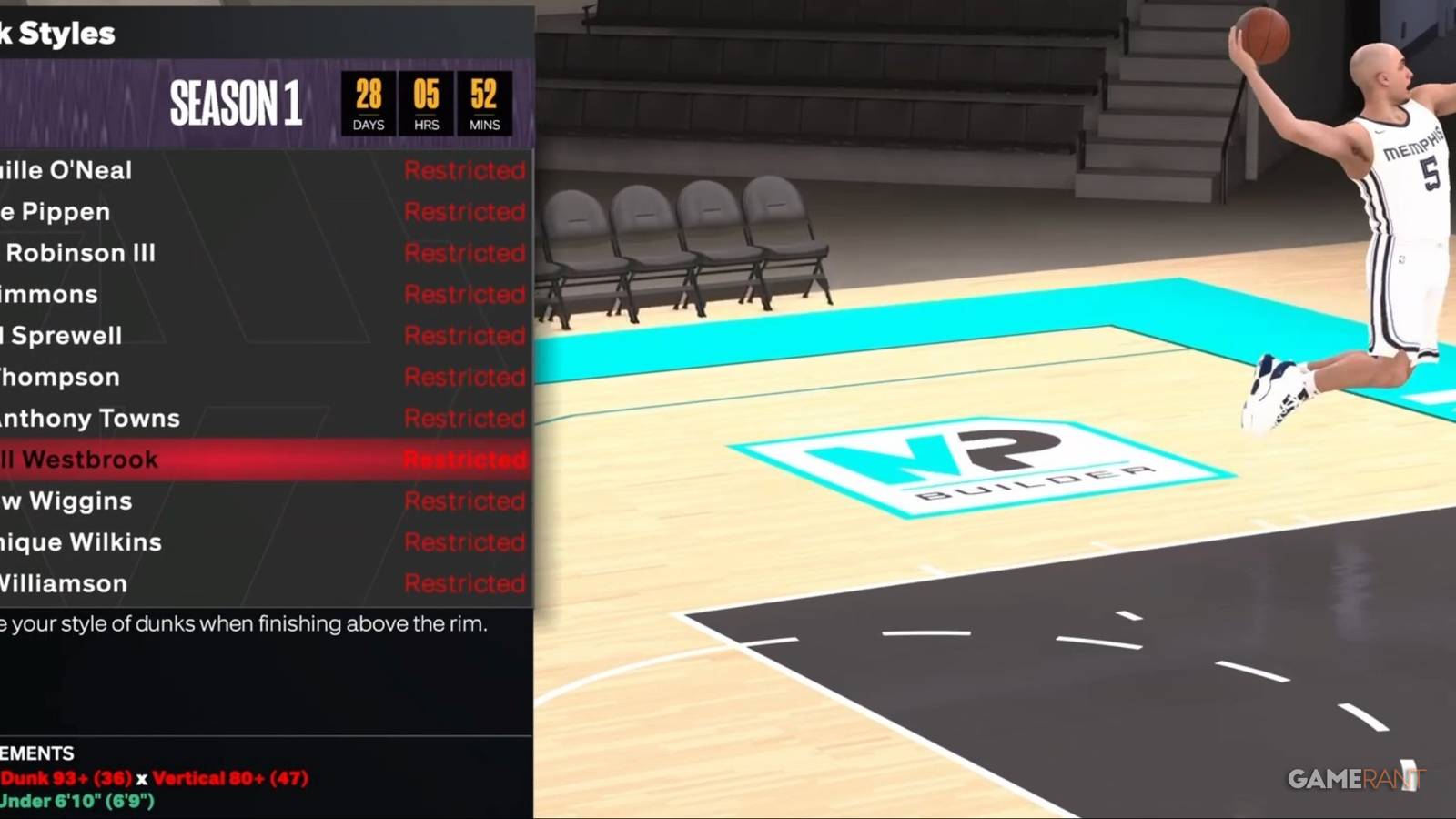 NBA 2K24 Russell Westbrook Dunk Animations