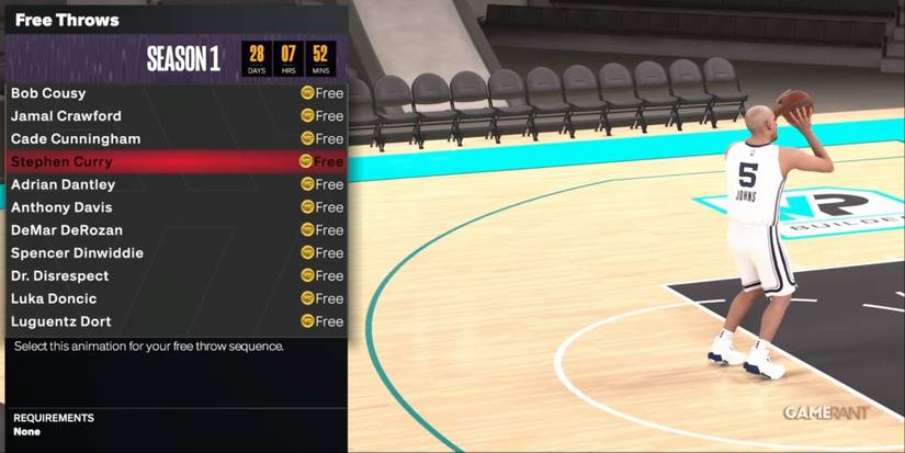 NBA 2K24 Stephen Curry Free Throw