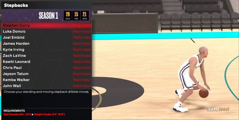 NBA 2K24 Stephen Curry Stepbacks