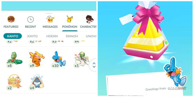 pokemon go gift with sticker