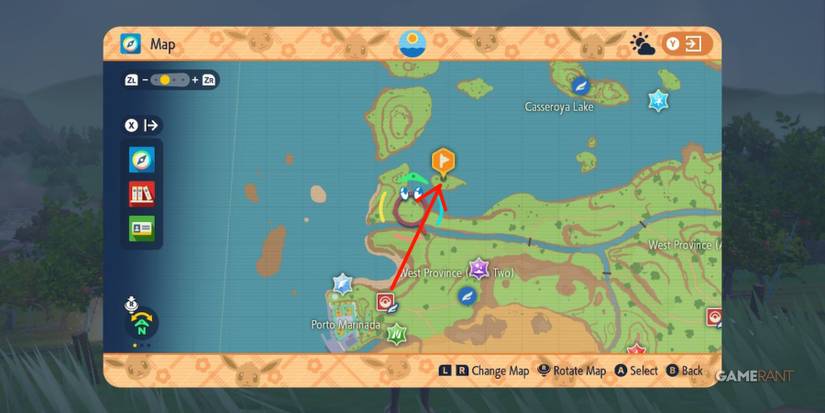 pokemon scarlet violet billy o'nare location casseroya lake