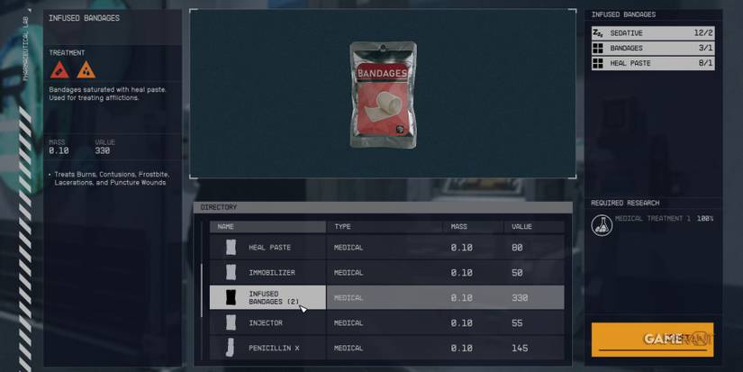 Starfield Infused Bandages