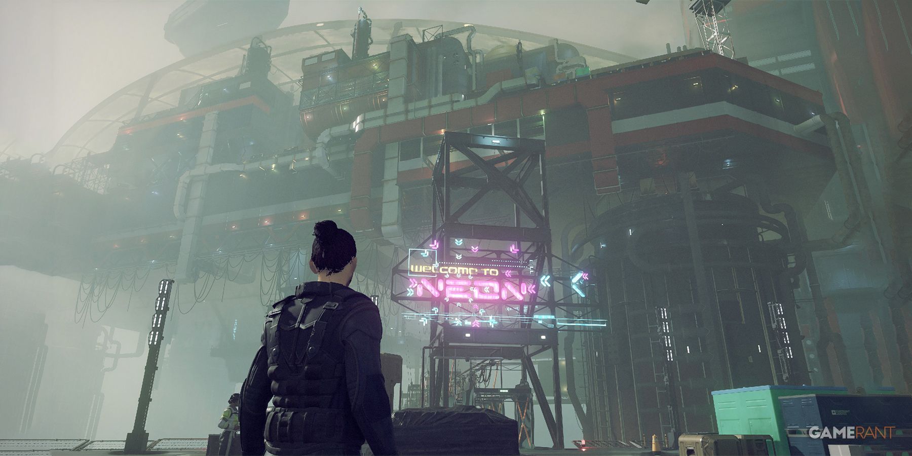 Starfield Welcome to Neon entrance on Volii Alpha