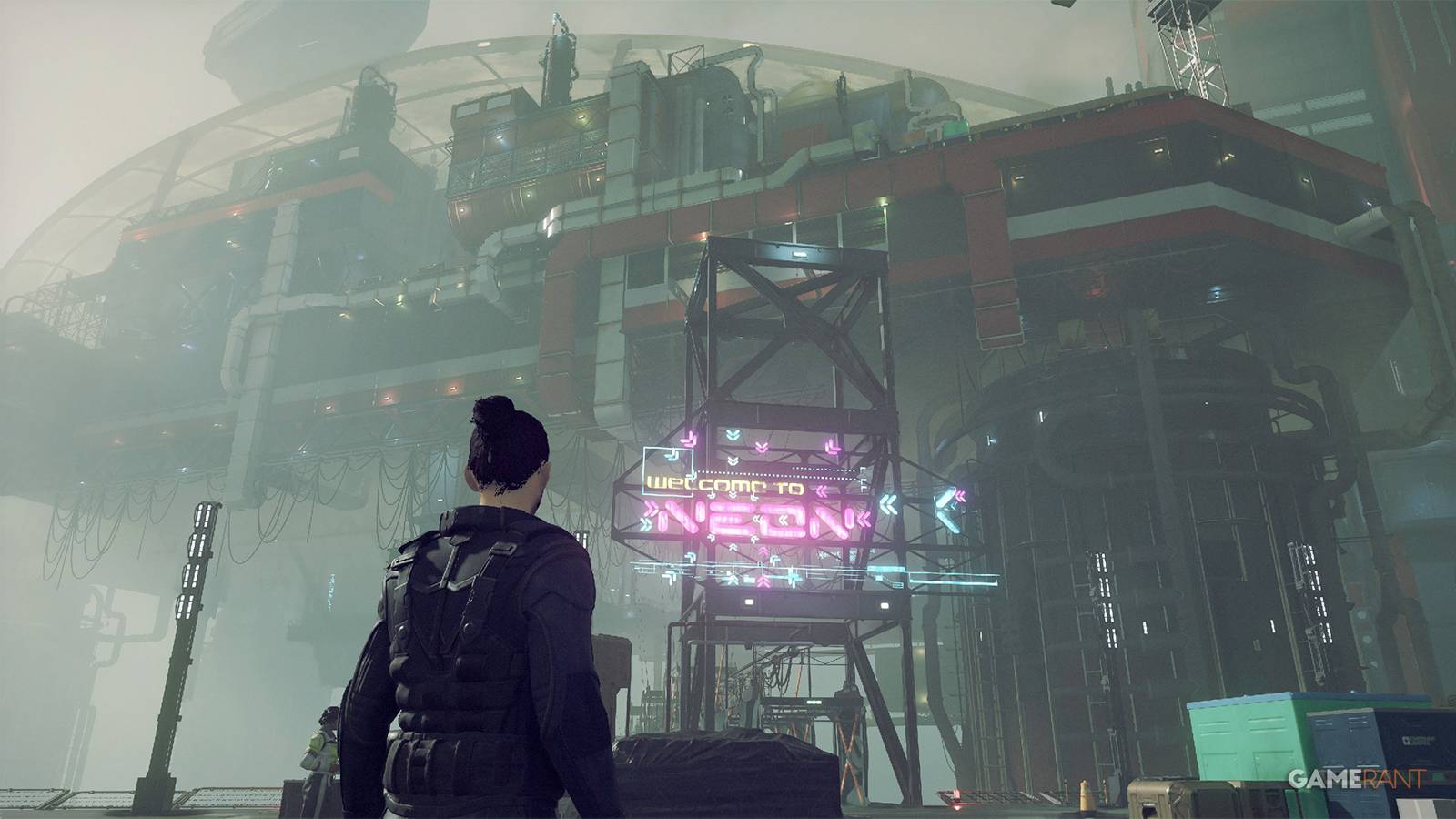 Starfield Welcome to Neon entrance on Volii Alpha