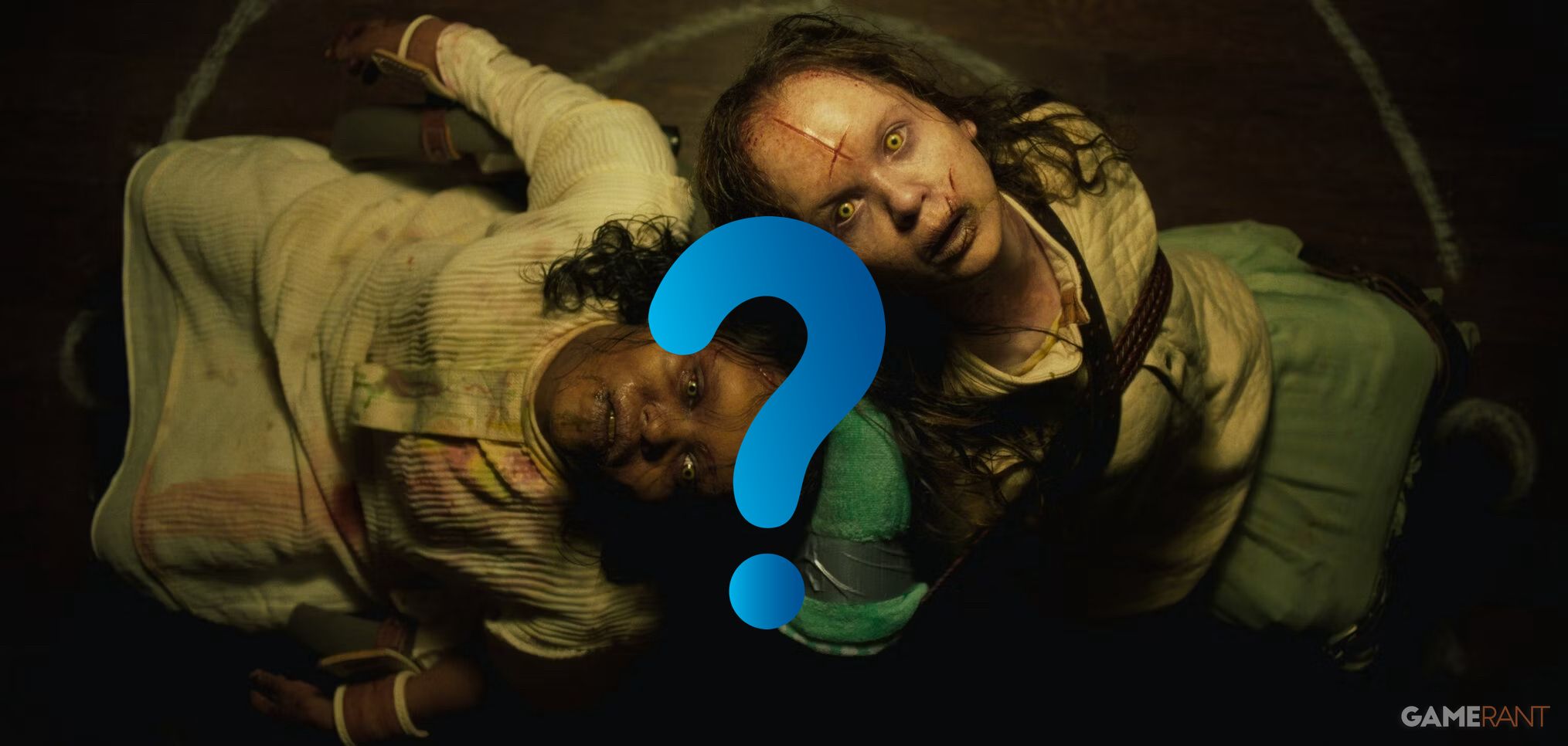 the exorcist believer screencap with question mark