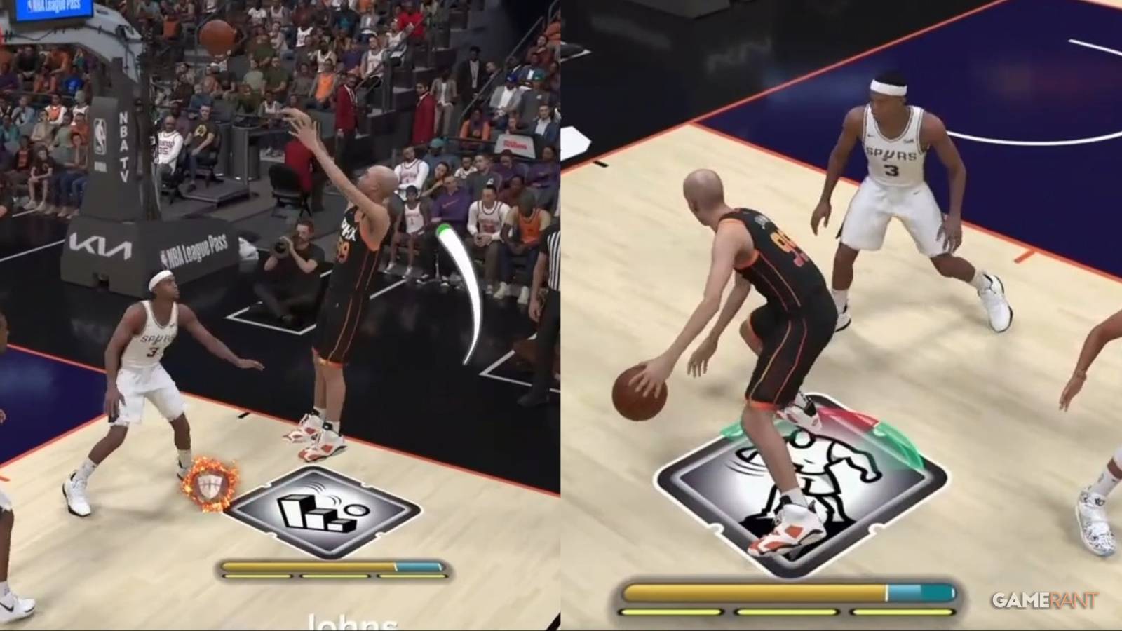 NBA 2K24 Best Post Scoring Badges Collage