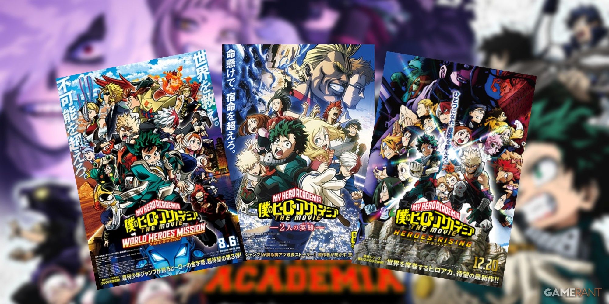 Where do My Hero Academia movies fit in the timeline?