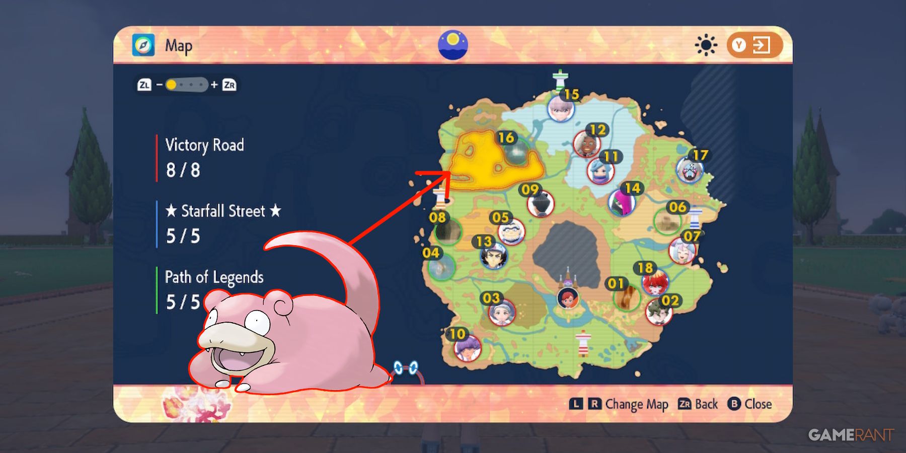 slowpoke location pokemon scarlet violet