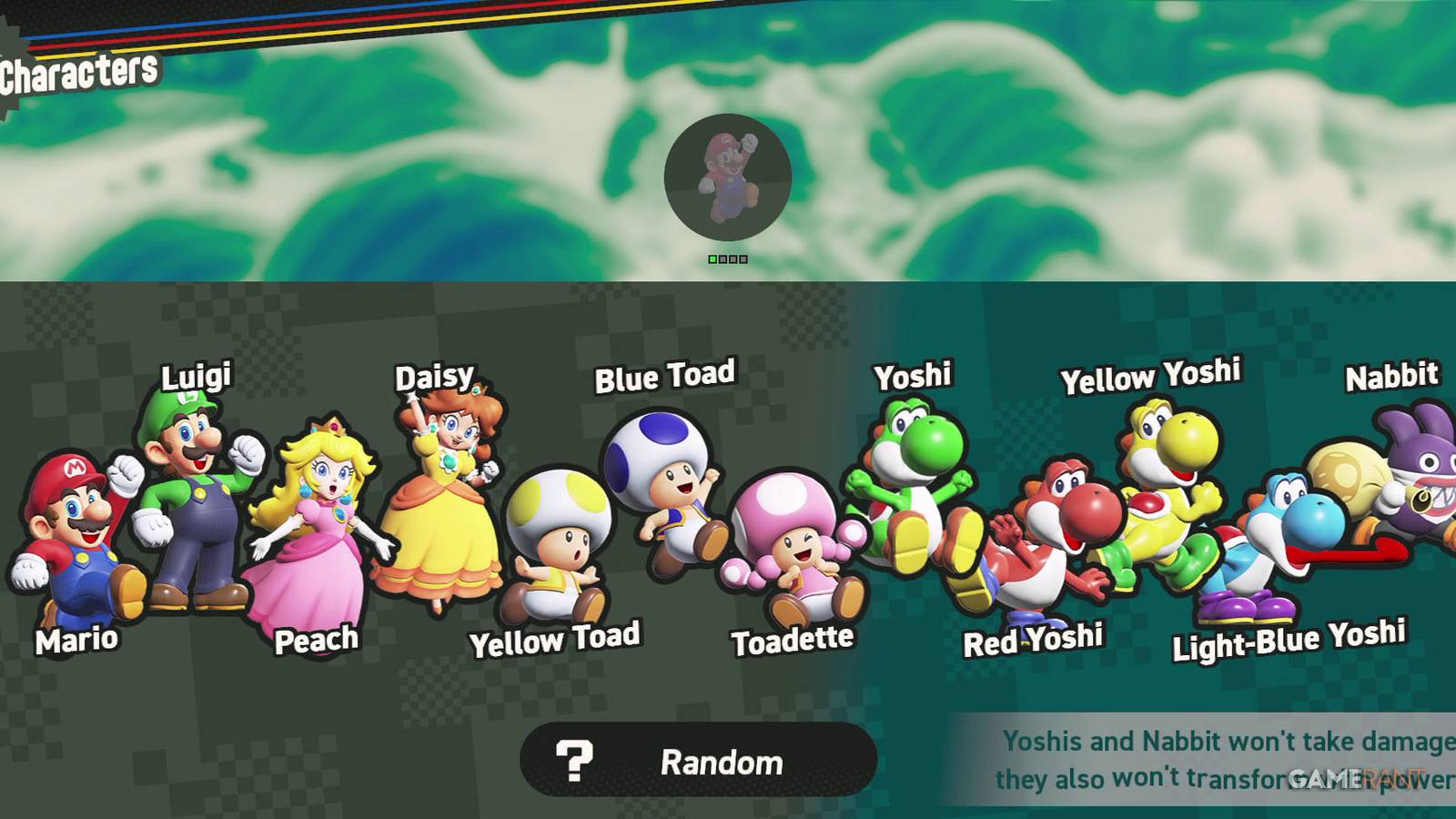 How to Change Character in Super Mario Wonder