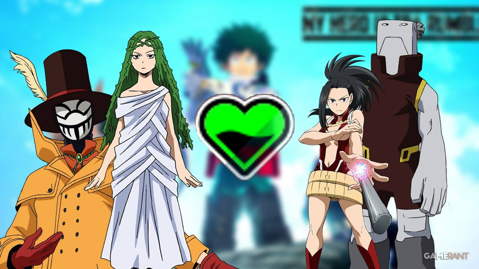 Various support characters in my hero ultra rumble