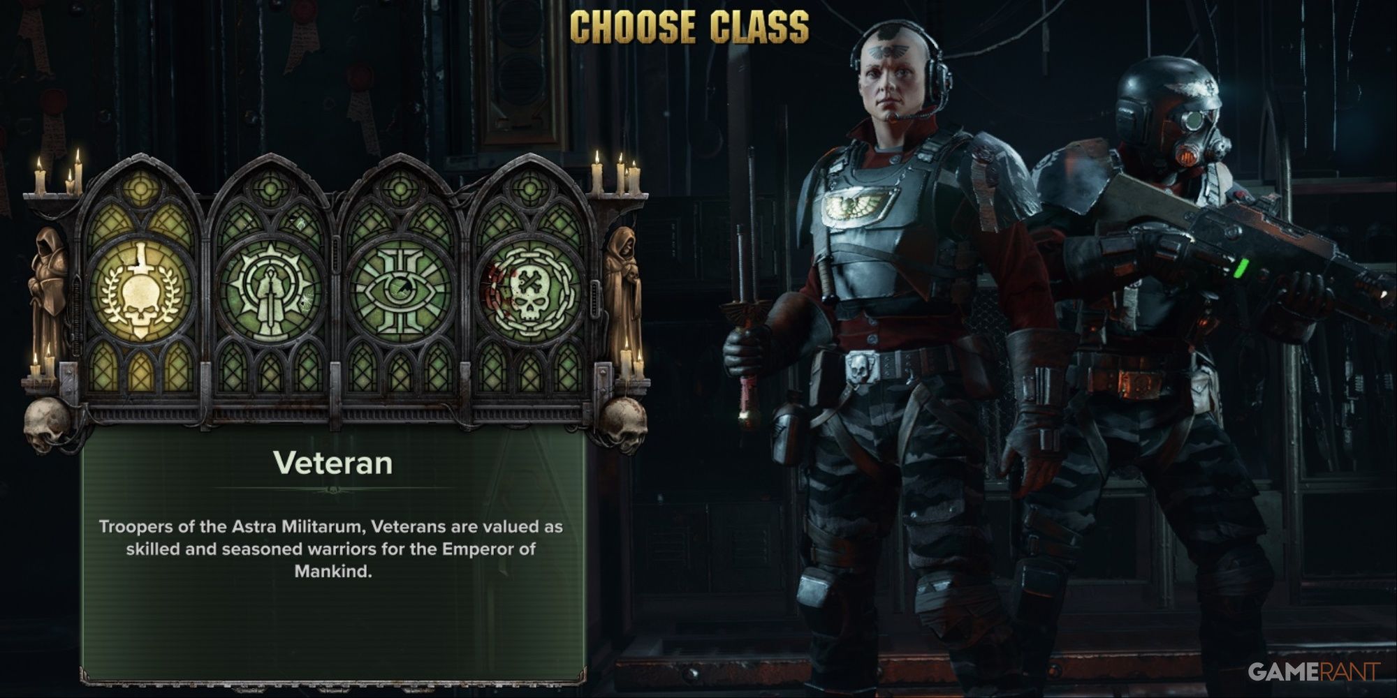 Warhammer 40000 Darktide New Veteran Creation Screen