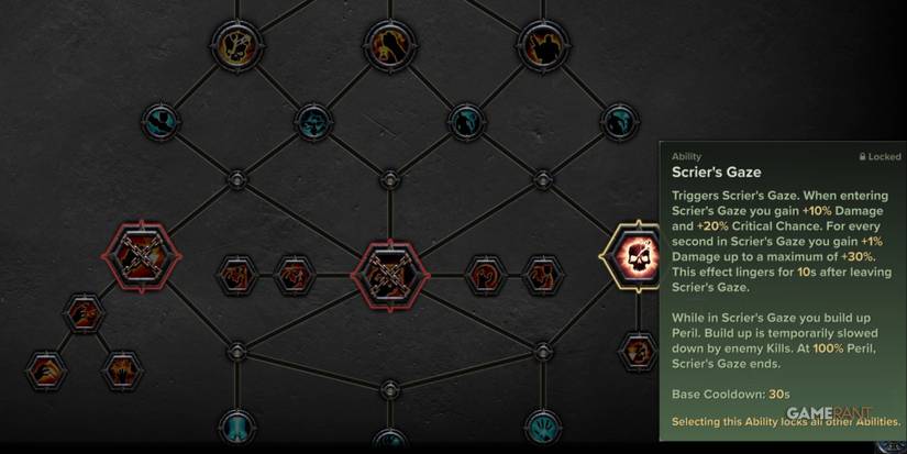 Warhammer 40000 Darktide Psyker Scrier's Gaze Talent
