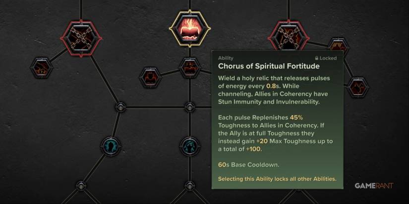 Warhammer 40000 Darktide Zealot Chorus Of Spiritual Fortitude Talent