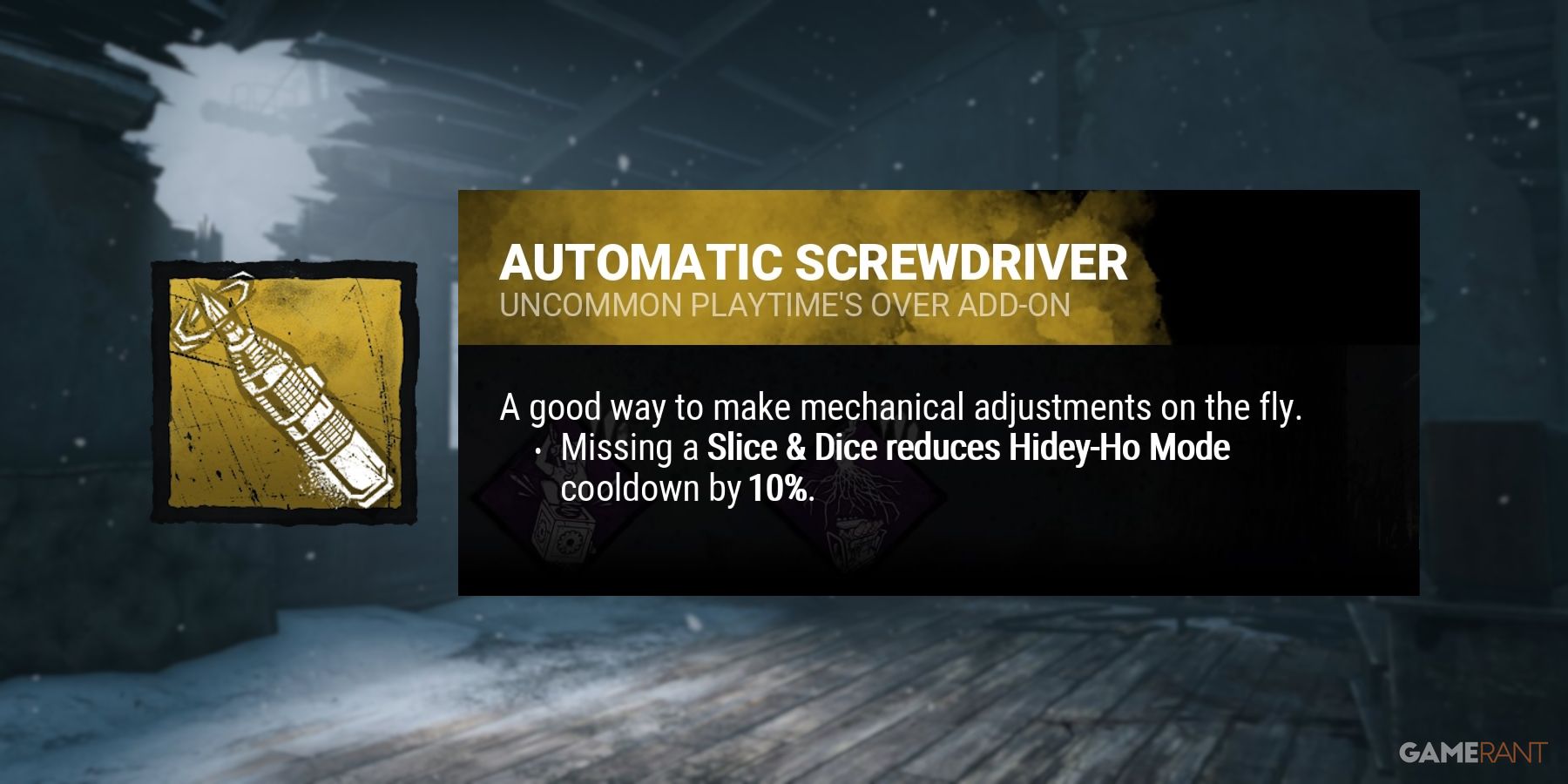 dead by daylight the good guy add ons automatic screwdriver